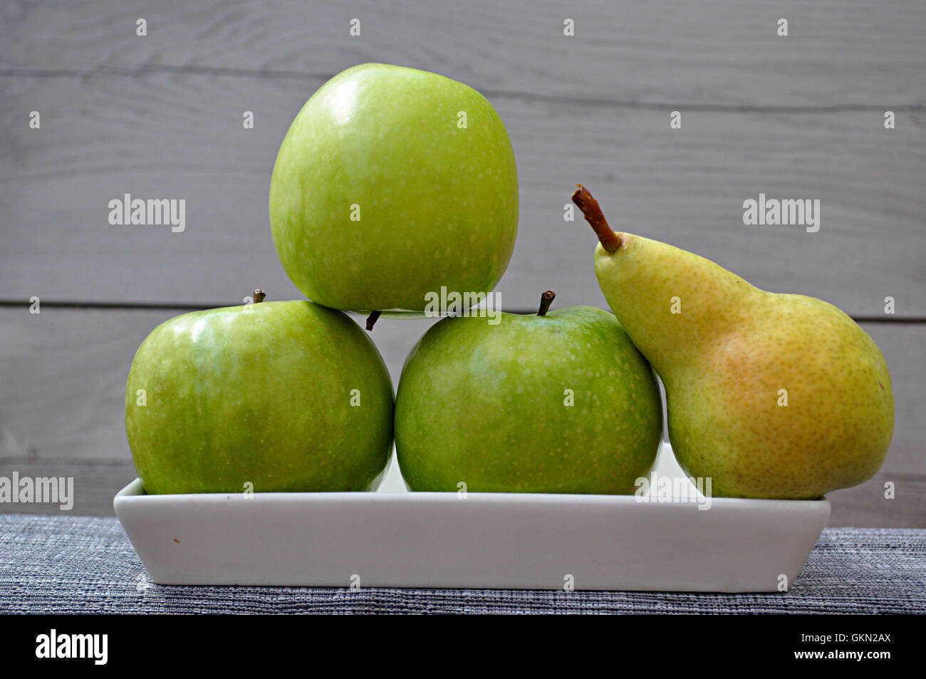 apples and pear Stock Photo Alamy
