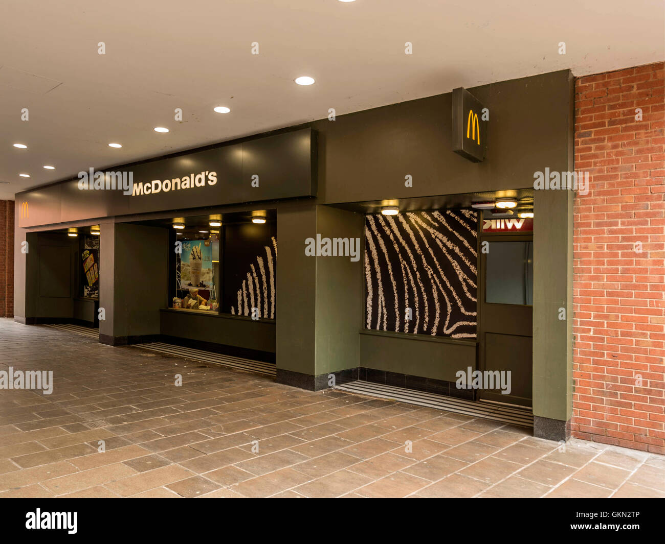 McDonalds Outlet, Exeter City Centre, Devon Stock Photo Alamy