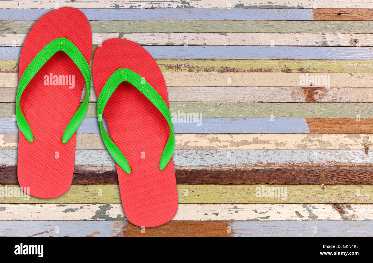 Flip Flops with Colored Red Anti Slip Rubber Soles Worn Outside The Beach  Flip Flops Wide Width Flip Flops for Women 8w (Green, 7)