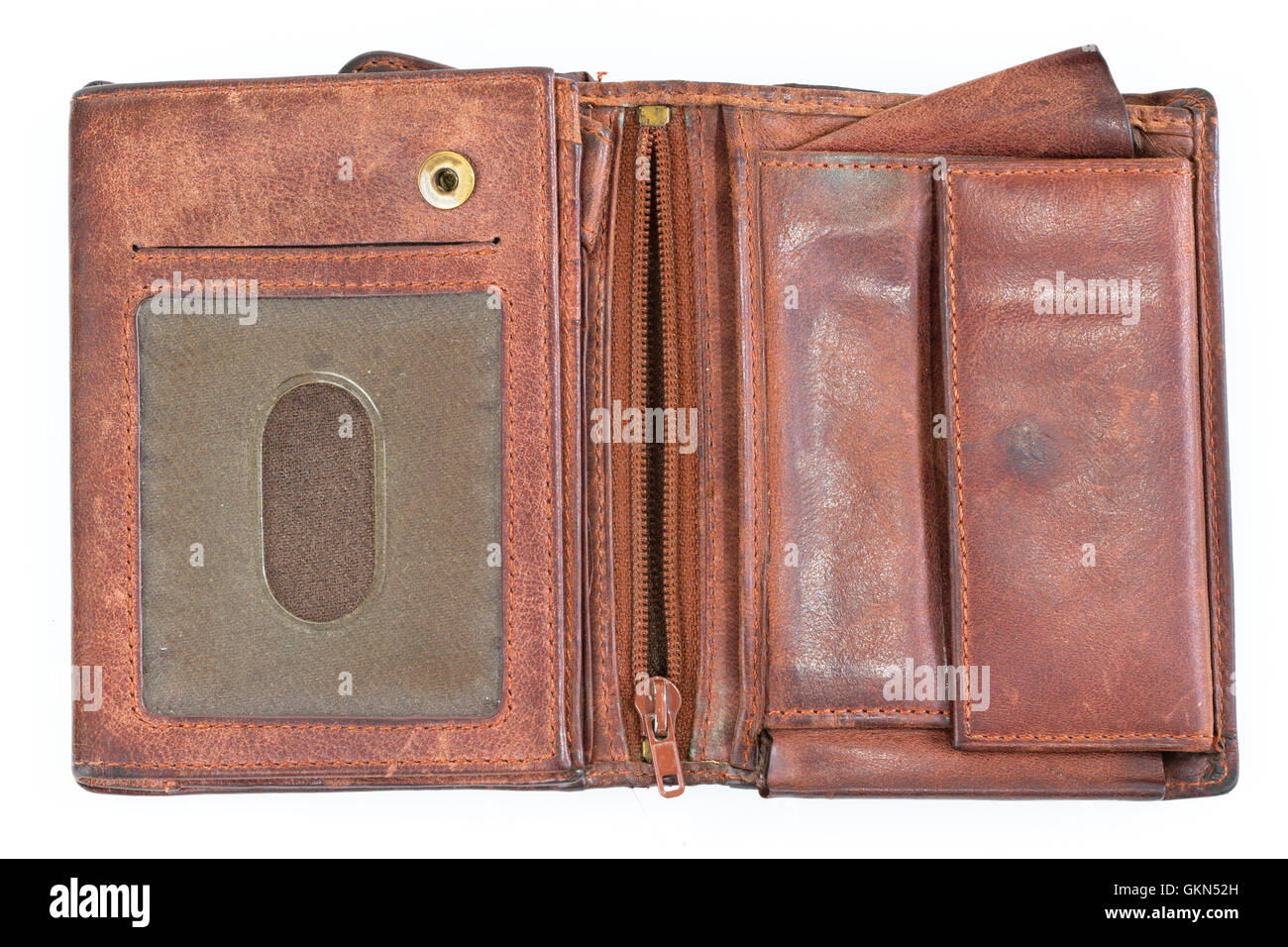 Old leather purse Stock Photo Alamy