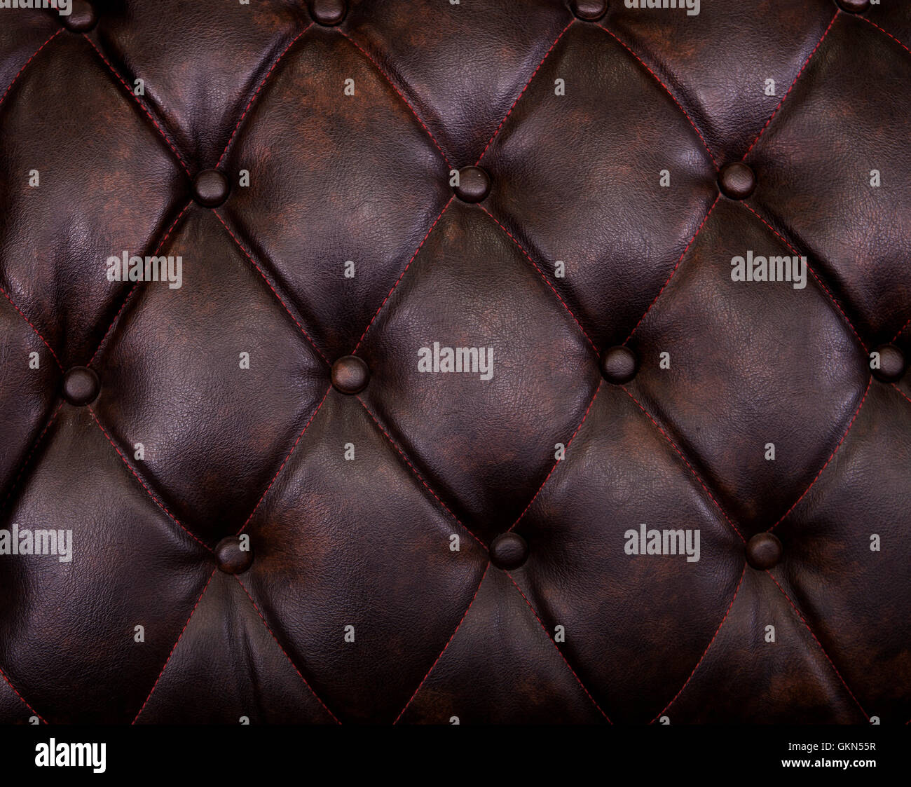 pattern of brown genuine leather upholstery Stock Photo Alamy