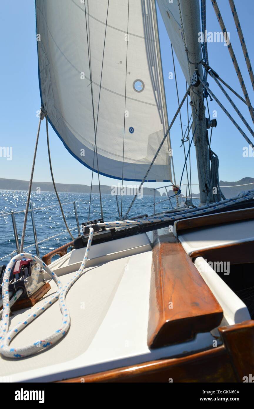 Setting sails Stock Photo