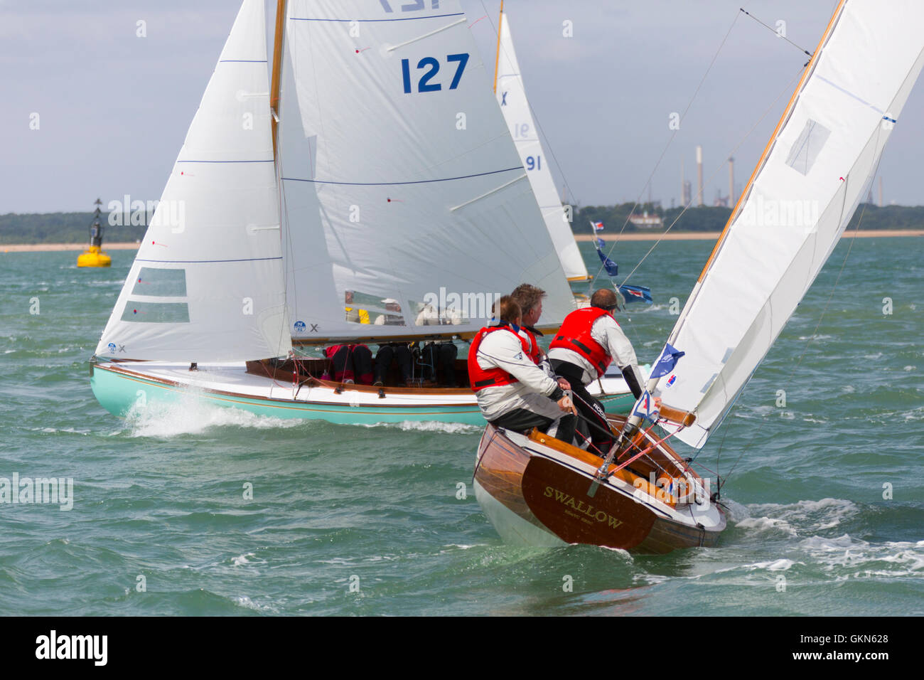 XOD X0D X Boat yacht racing Artemis spinnaker run race boat Cowes Week Isle of Wight UK bouy