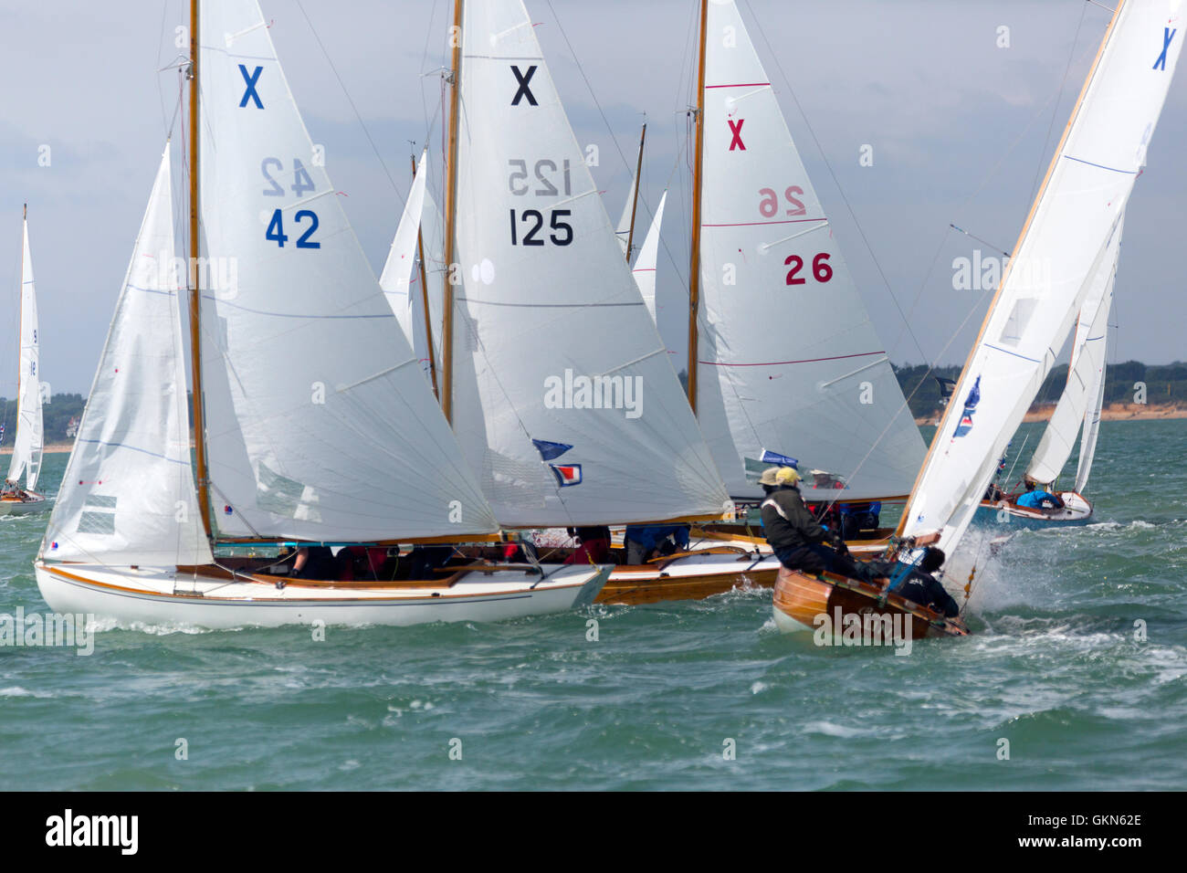 XOD X0D X Boat yacht racing Artemis spinnaker run race boat Cowes Week Isle of Wight UK bouy