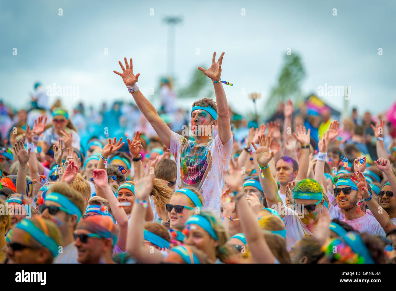 The Color Run Birmingham 2016 Stock Photo - Alamy