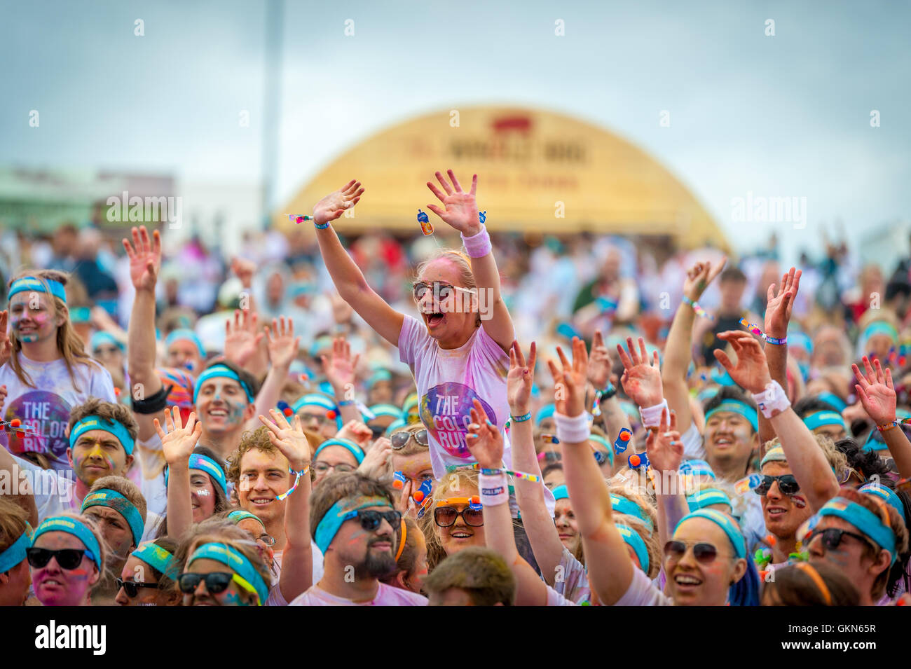 The Color Run Birmingham 2016 Stock Photo - Alamy