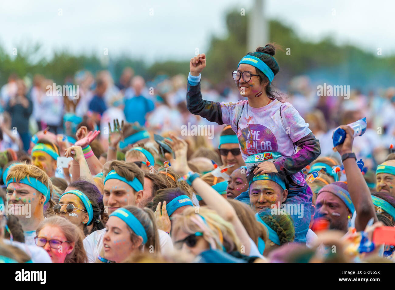 The Color Run Birmingham 2016 Stock Photo - Alamy