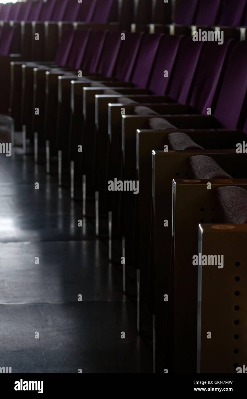 Rows of seats in an amphitheater, La Reunion Stock Photo - Alamy