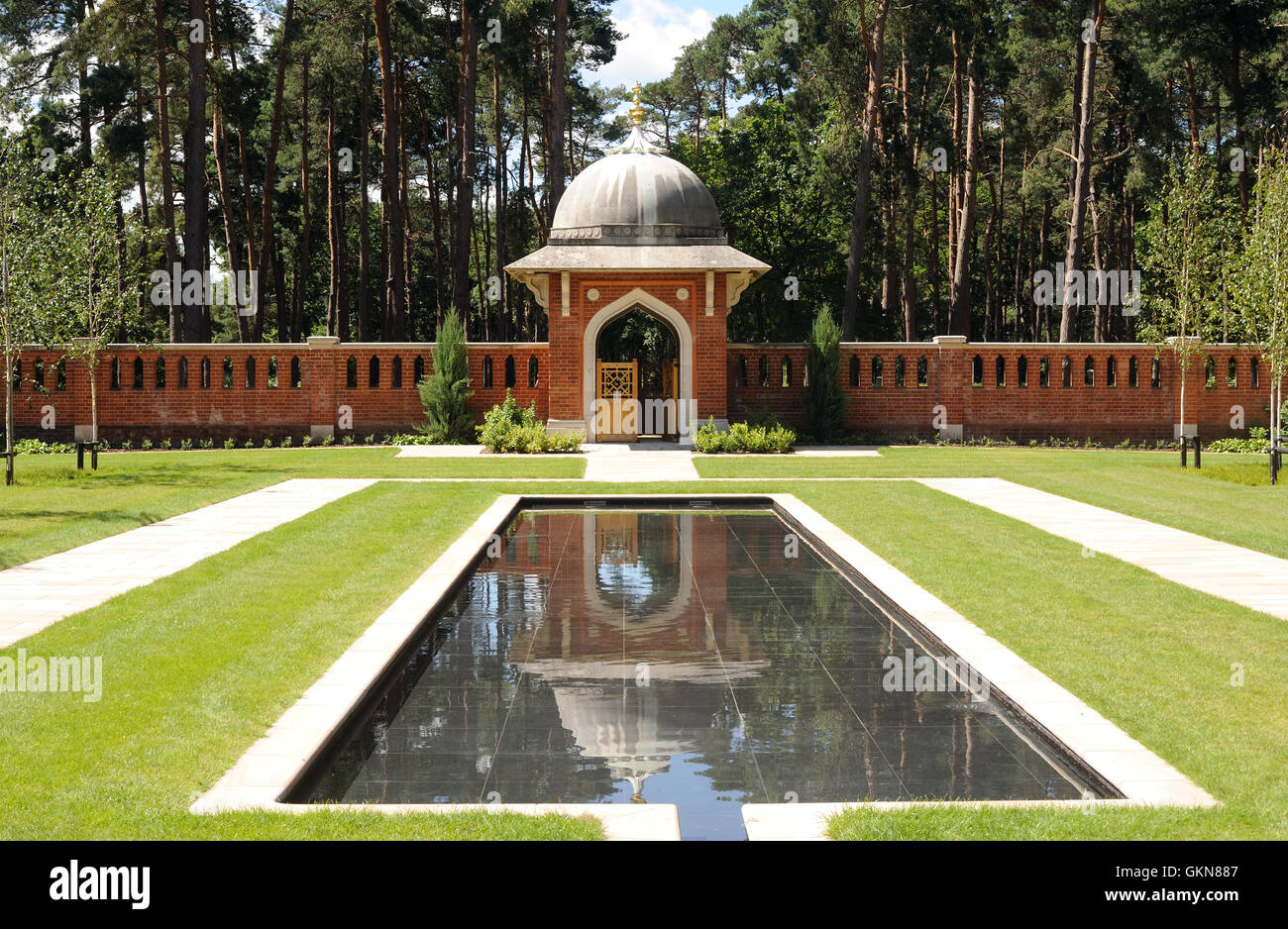 The Muslim Burial Ground Peace Garden.  Woking, Surrey, UK Stock Photo
