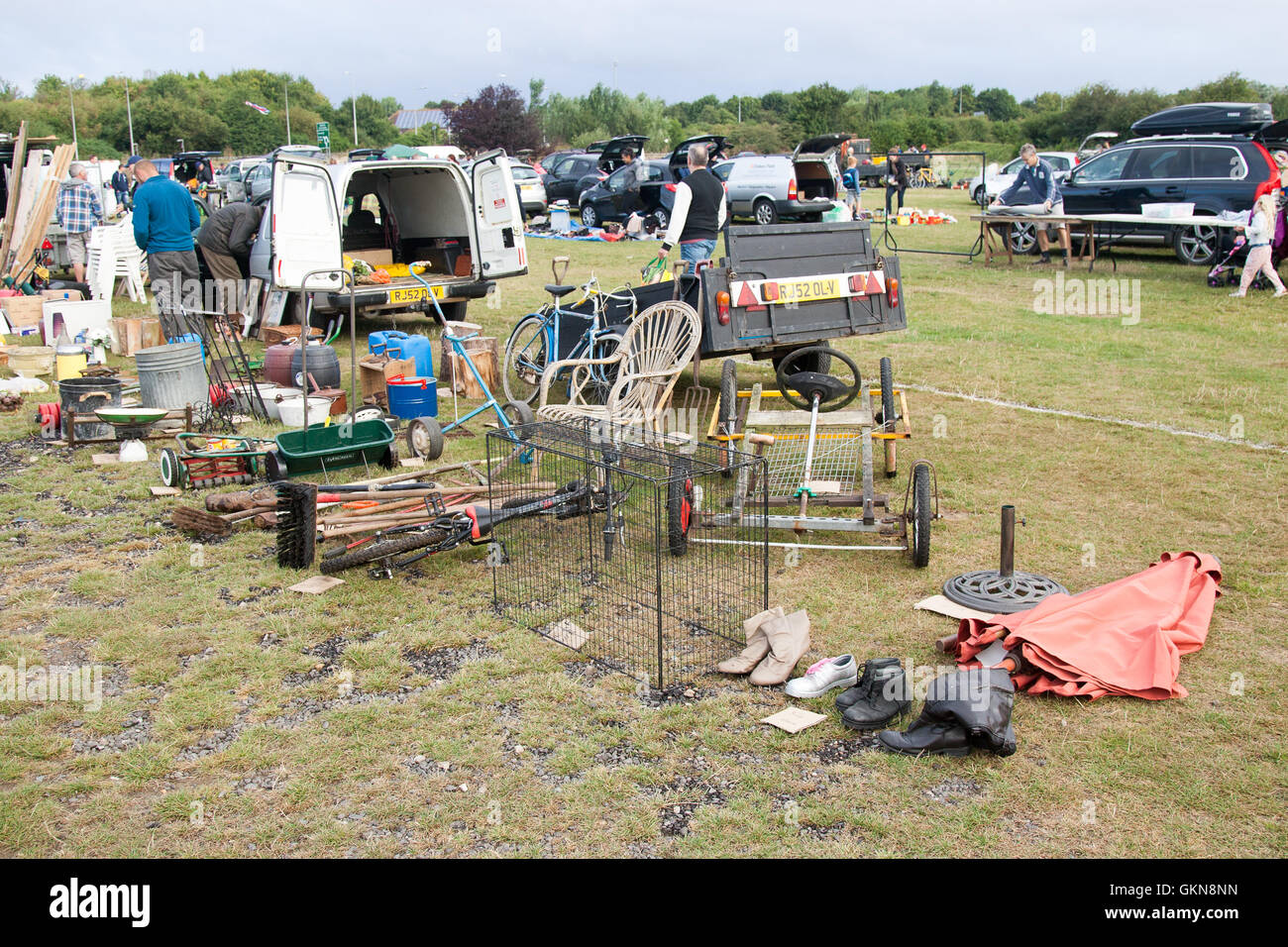 Boreham car boot sale Essex England UK Stock Photo Alamy