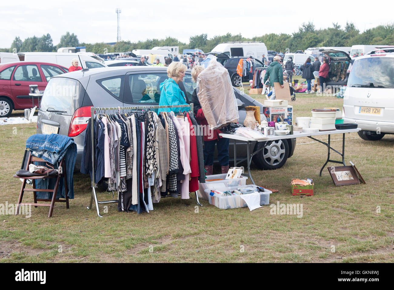Boreham car boot sale Essex England UK Stock Photo Alamy