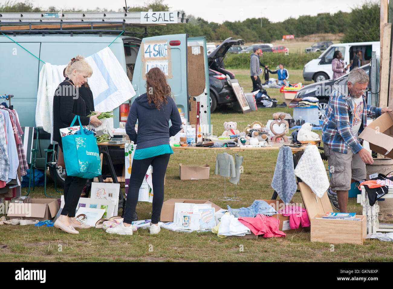 Boreham car boot sale Essex England UK Stock Photo Alamy