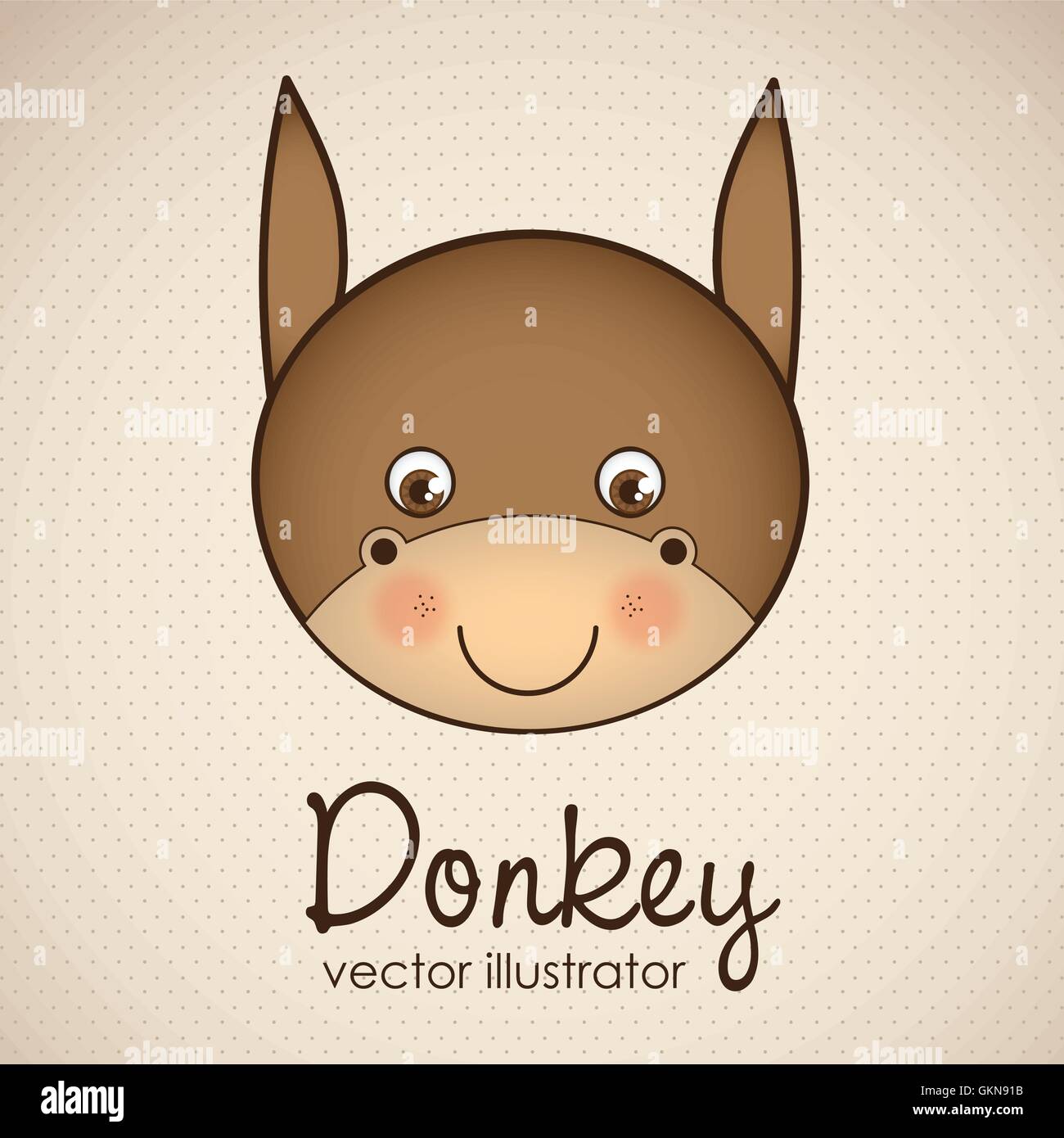 Illustration of animal icons illustration of donkey vector illus Stock ...