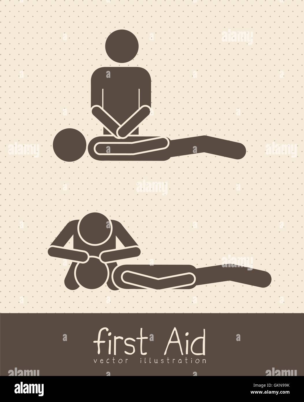 Illustration of Life icons first aid symbol vector illustration Stock ...