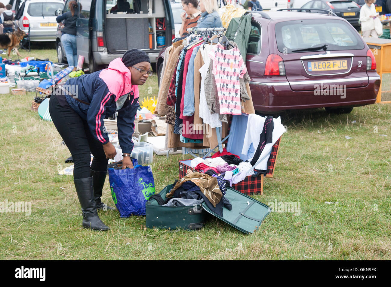 Boreham car boot sale Essex England UK Stock Photo Alamy