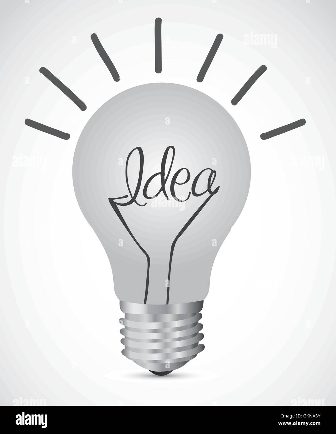 Bulb Text Illustration of bulb with text vector illustration Stock Vector Image ...