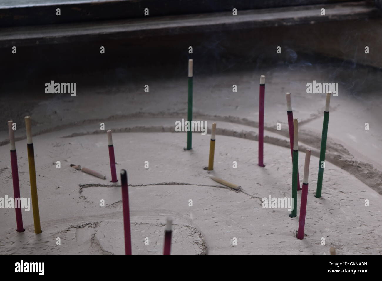 Incense burning in Japanese temple Stock Photo Alamy