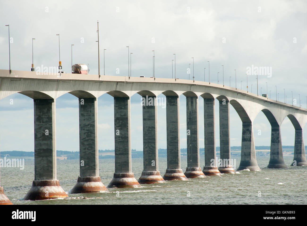 Confederation Bridge - Canada Stock Photo