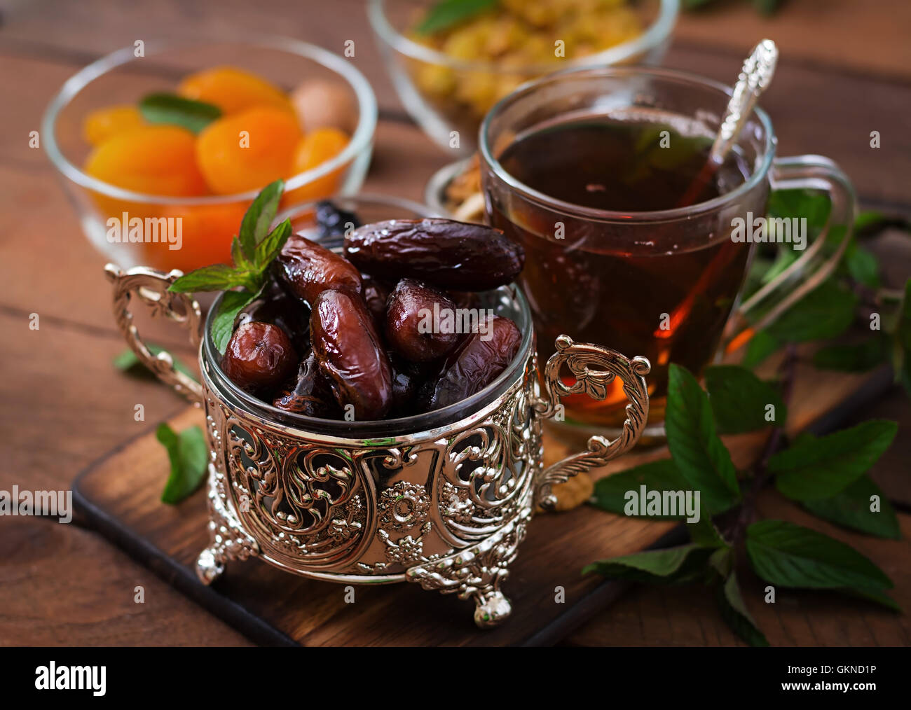 Mix dried fruits (date palm fruits, prunes, dried apricots, raisins