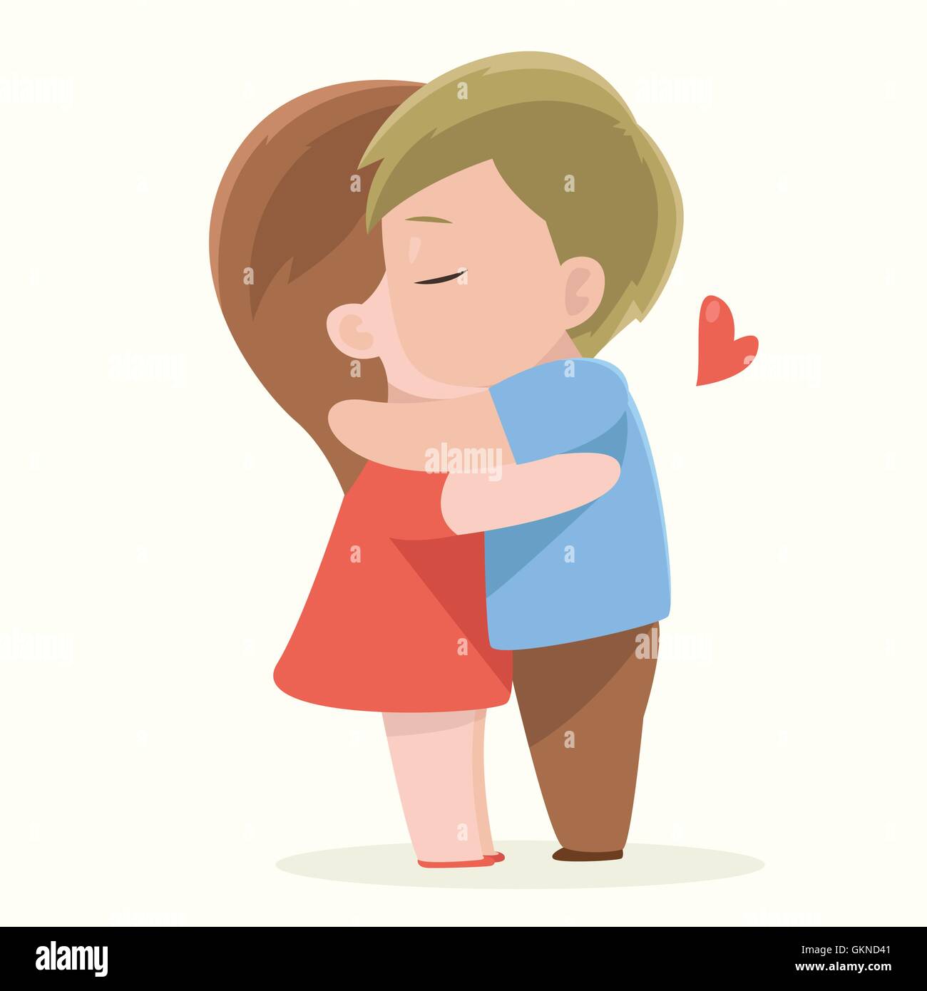 Love hug Stock Vector