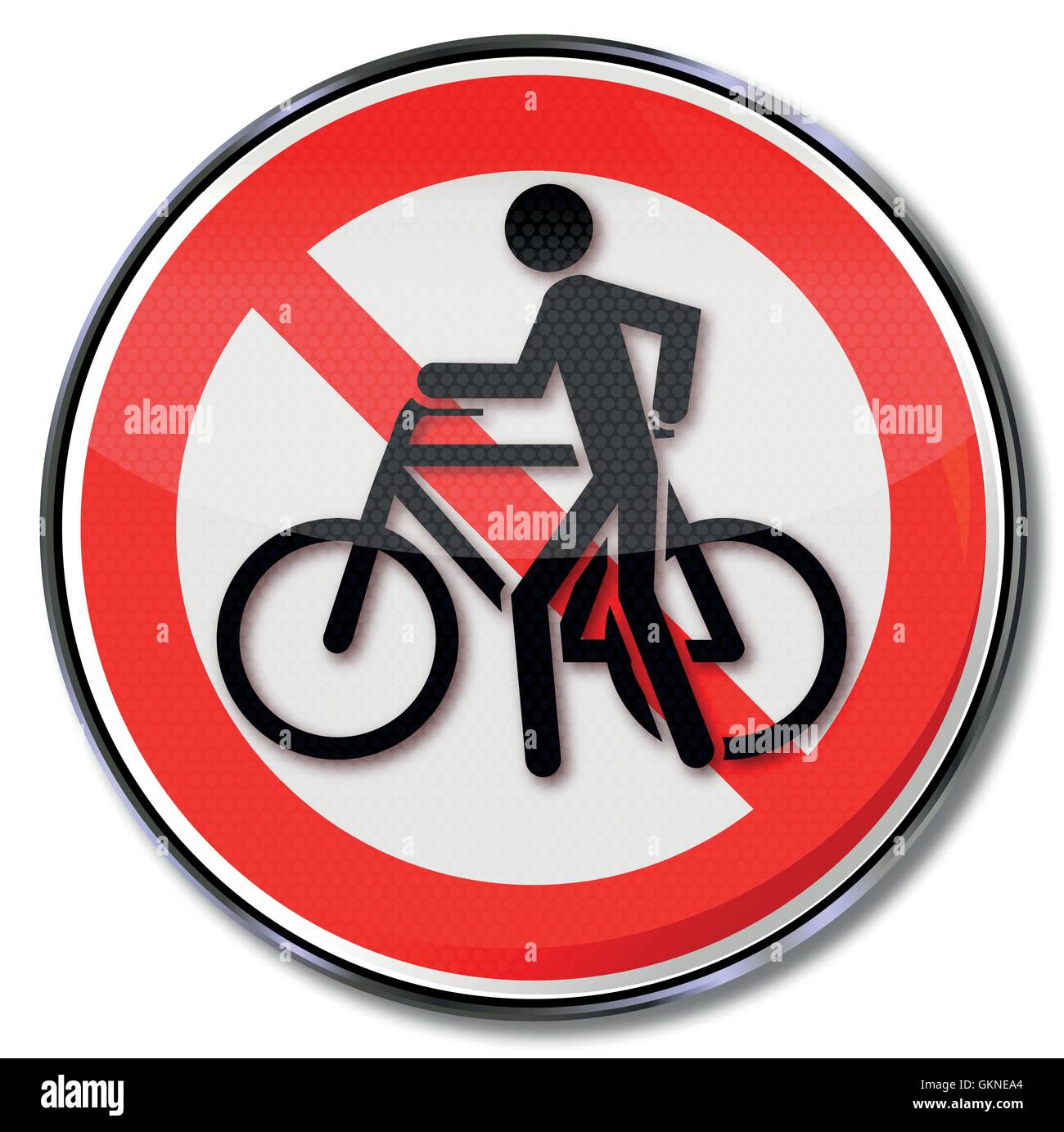 Bicycle verbotsschild Stock Vector Images Alamy