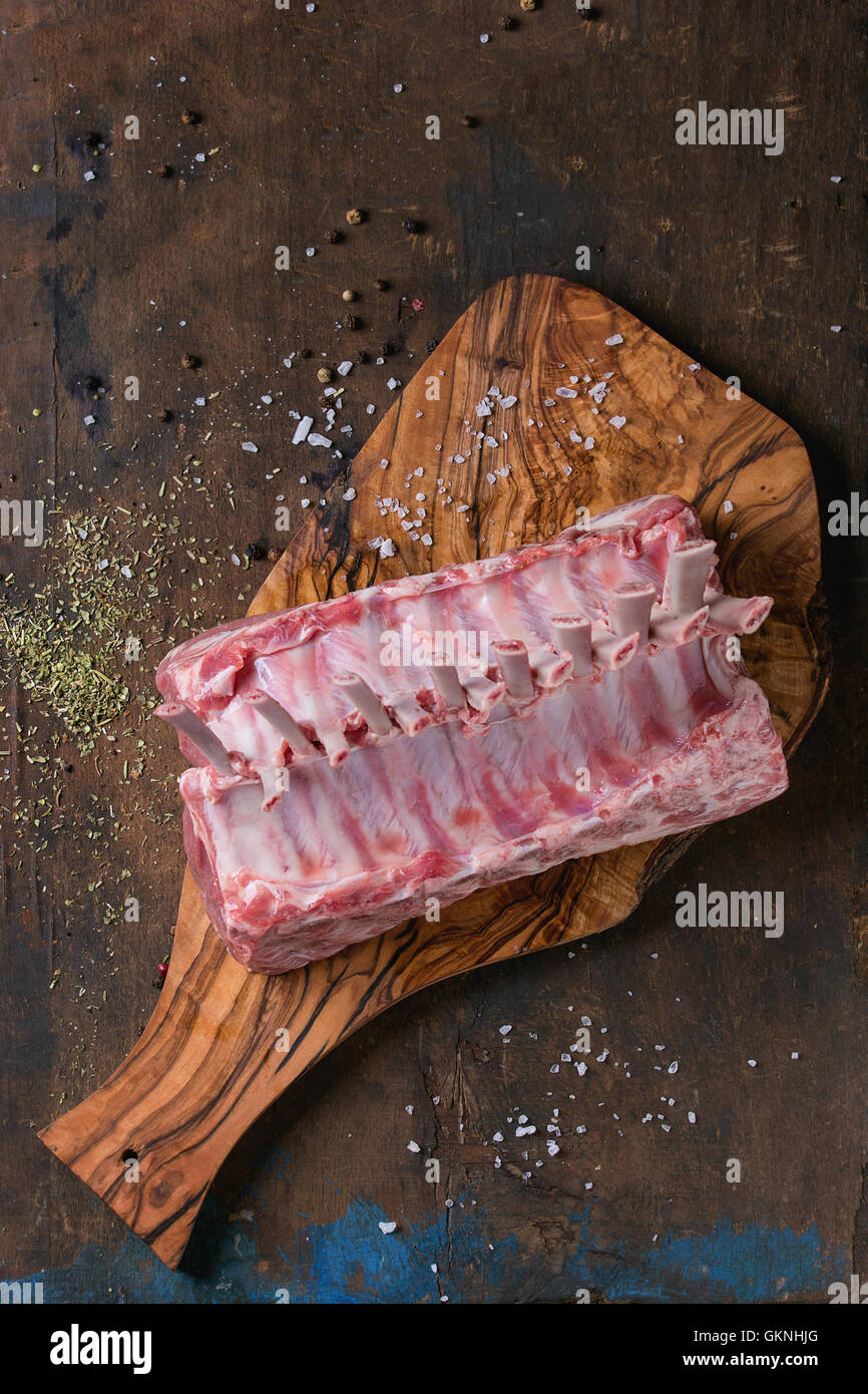 Racks lamb meat rib hi-res stock photography and images - Alamy