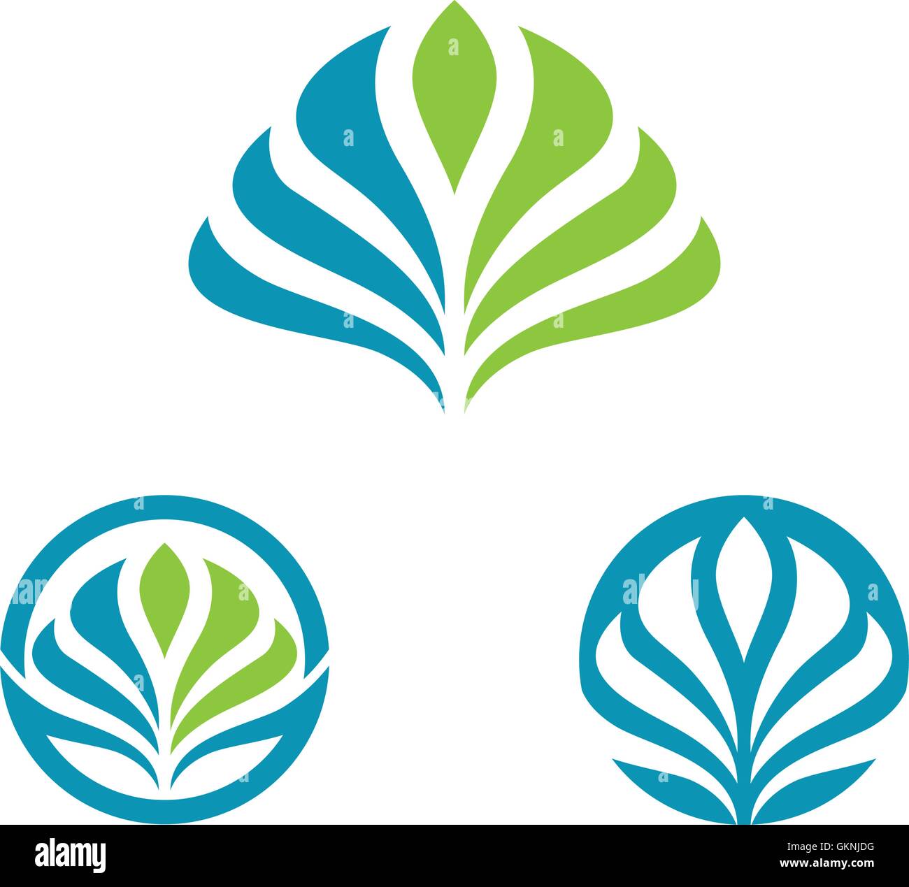 Eco Tree Leaf Logo Template Stock Vector Image & Art - Alamy