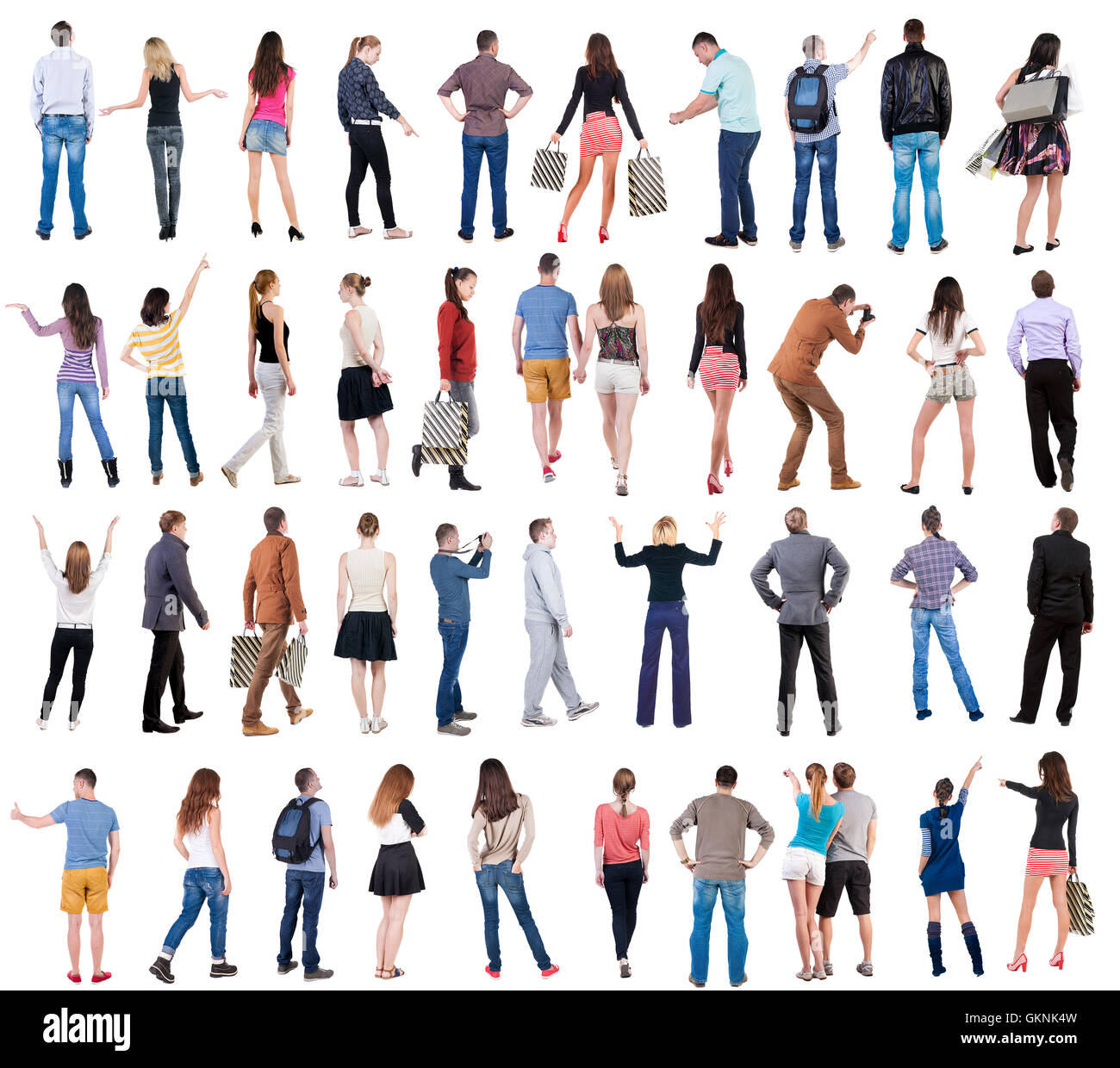 collection back view of people Stock Photo - Alamy