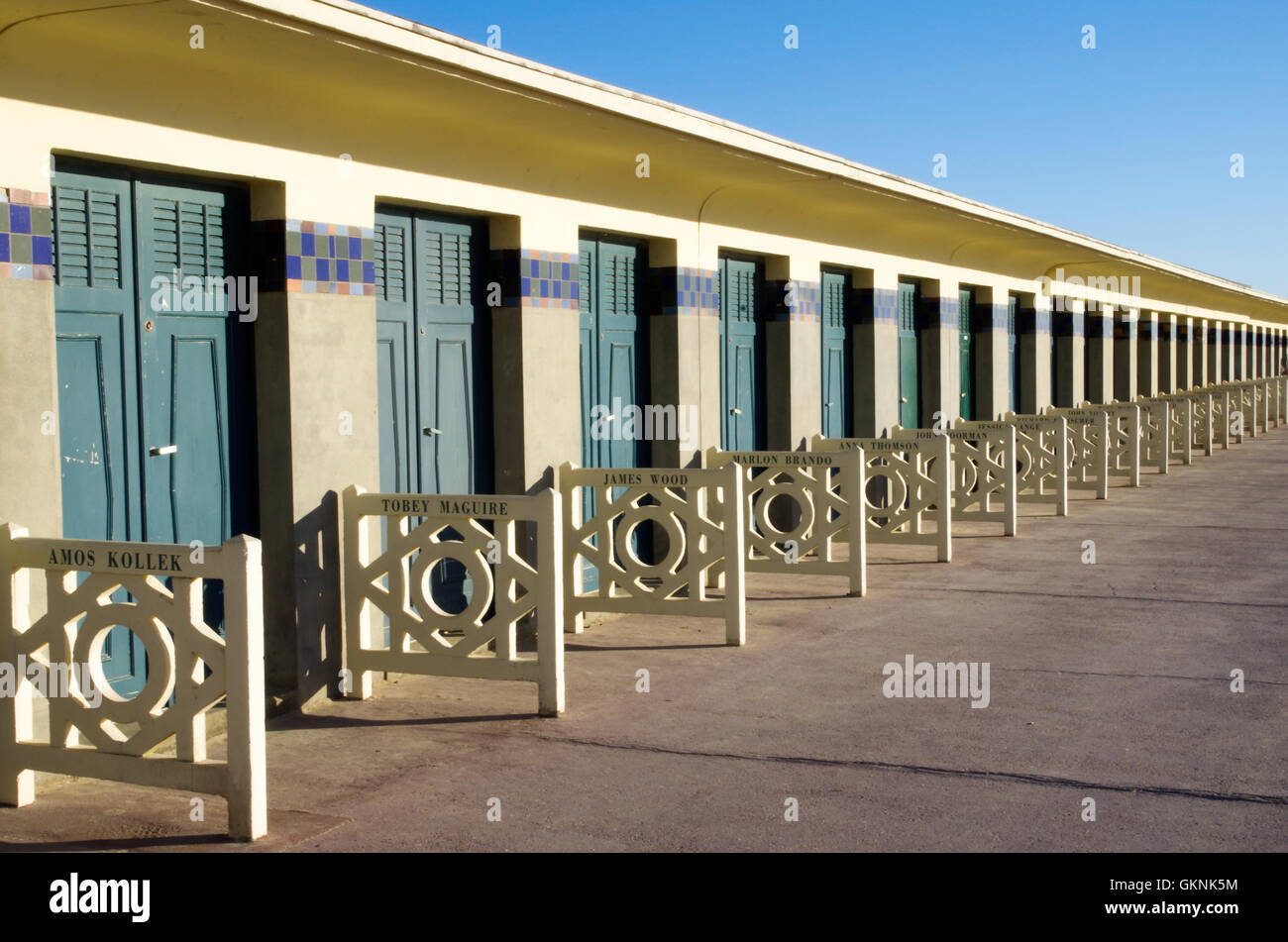 Doors To The Beach Cabins In Deauville And Decorations With Names