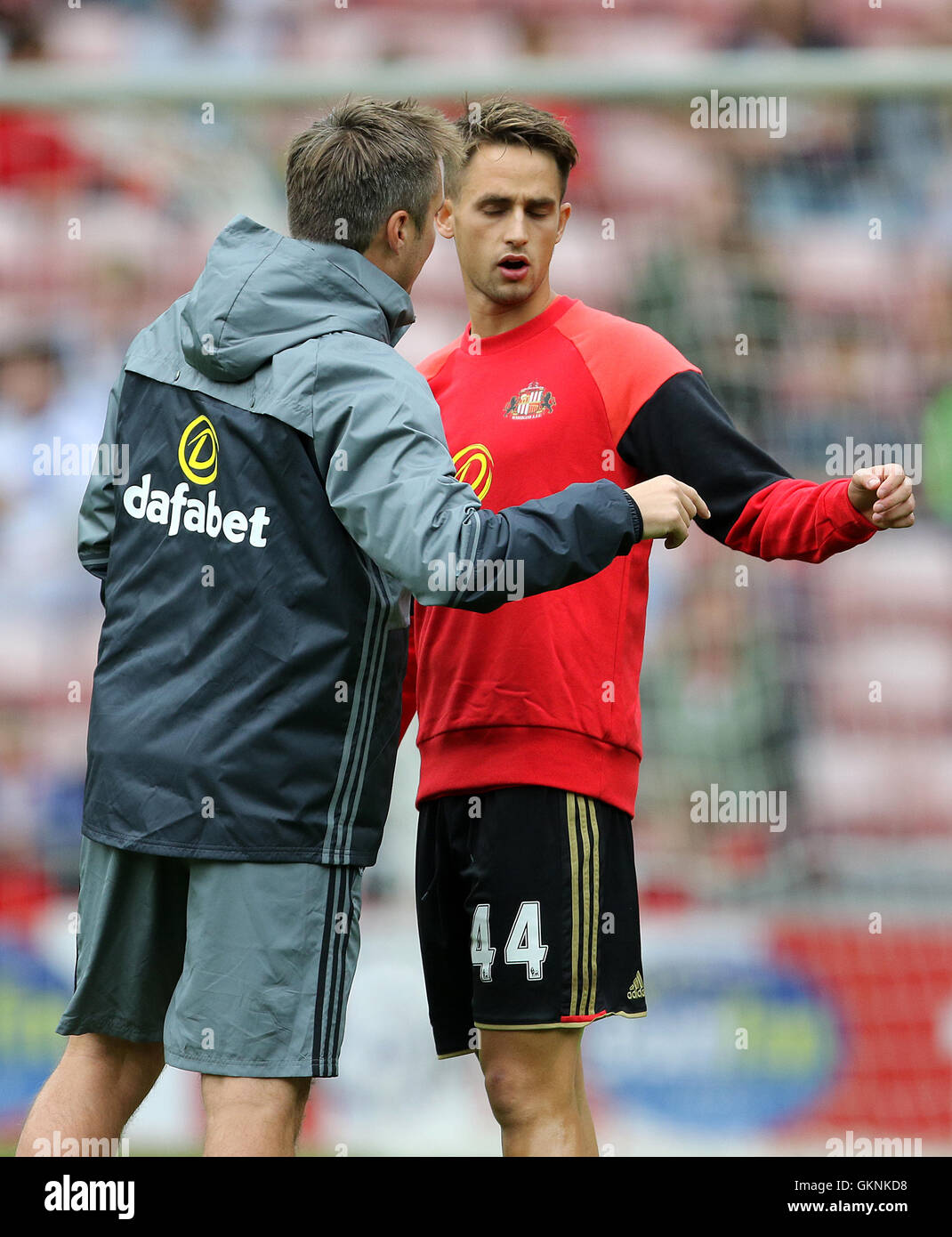 Sunderland's Adnan Januzaj ahead of the Premier League match at the Stadium of Light, Sunderland. PRESS ASSOCIATION Photo. Picture date: Sunday August 21, 2016. See PA story SOCCER Sunderland. Photo credit should read: Richard Sellers/PA Wire. RESTRICTIONS: EDITORIAL USE ONLY No use with unauthorised audio, video, data, fixture lists, club/league logos or 'live' services. Online in-match use limited to 75 images, no video emulation. No use in betting, games or single club/league/player publications. Stock Photo