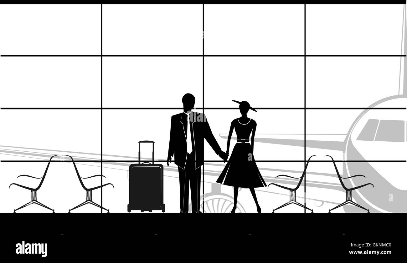 Empty waiting area Black and White Stock Photos & Images - Alamy