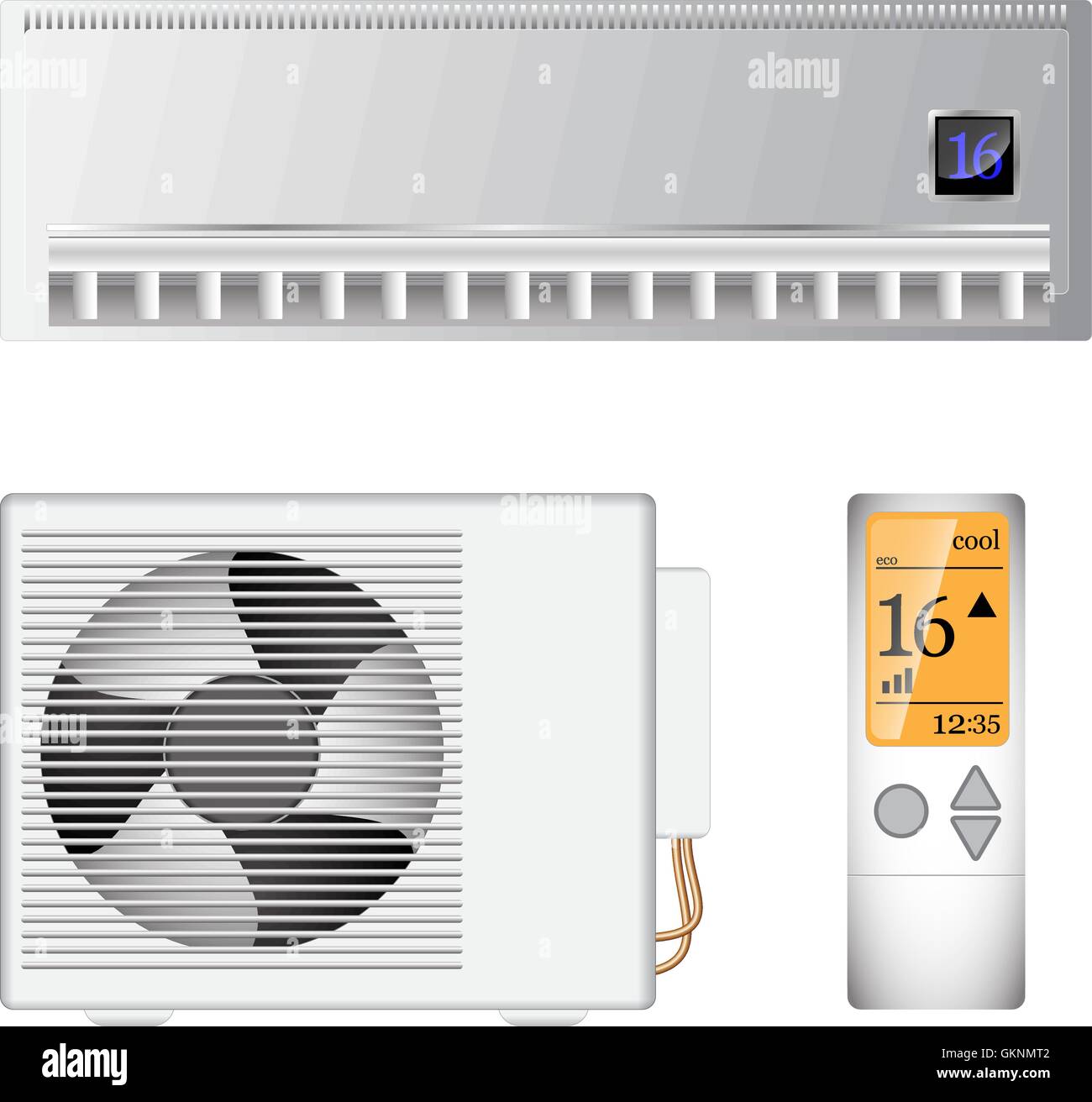 split air conditioner Stock Vector Image & Art - Alamy