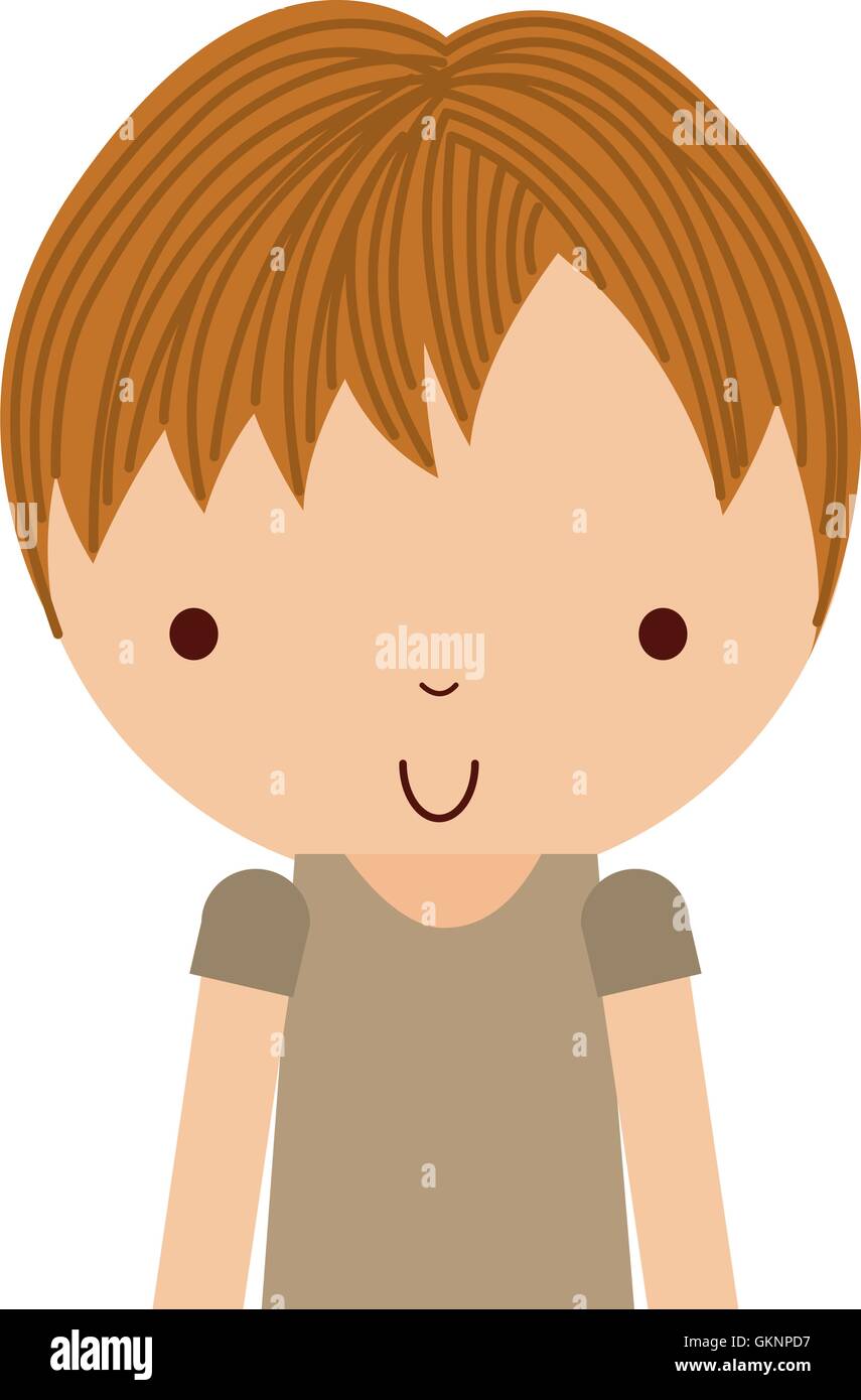 little cute boy isolated icon Stock Vector Image & Art - Alamy