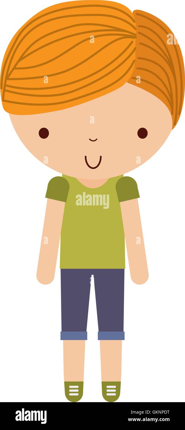 little cute boy isolated icon Stock Vector Image & Art - Alamy