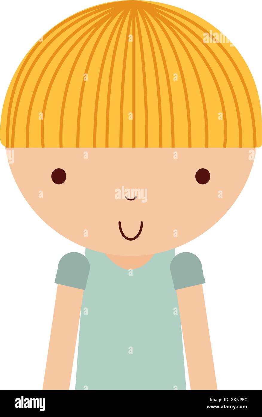 little cute boy isolated icon Stock Vector Image & Art - Alamy