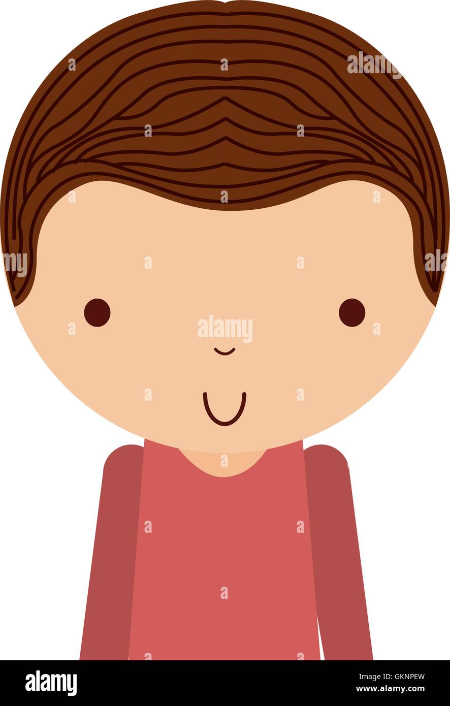 little cute boy isolated icon Stock Vector Image & Art - Alamy