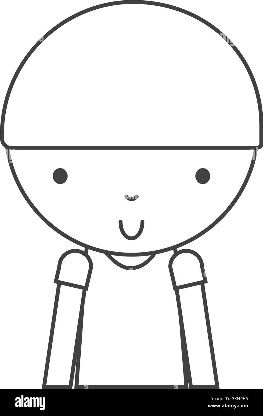 little cute boy isolated icon Stock Vector Image & Art - Alamy