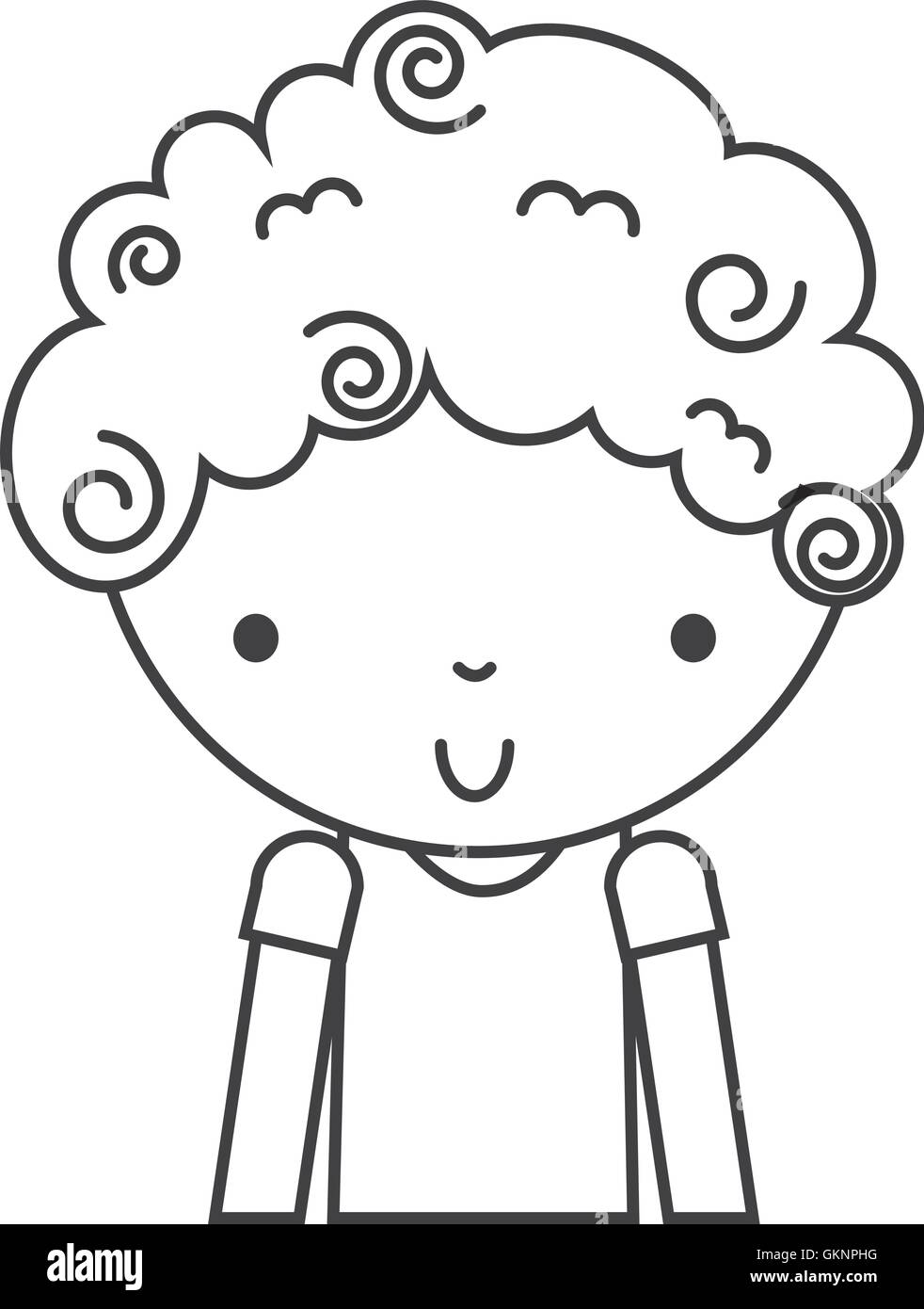 little cute boy isolated icon Stock Vector Image & Art - Alamy
