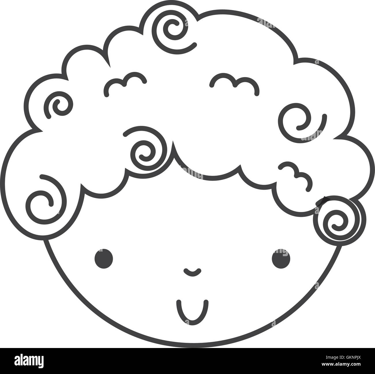 little cute boy isolated icon Stock Vector Image & Art - Alamy
