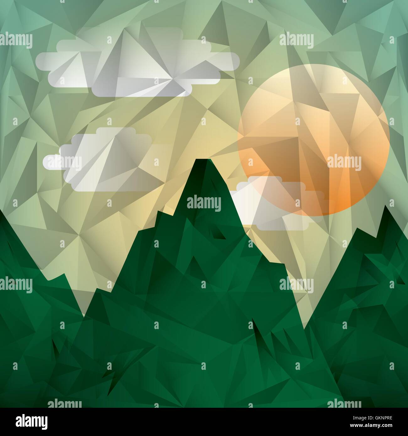 landscape low poly background Stock Vector Image & Art - Alamy