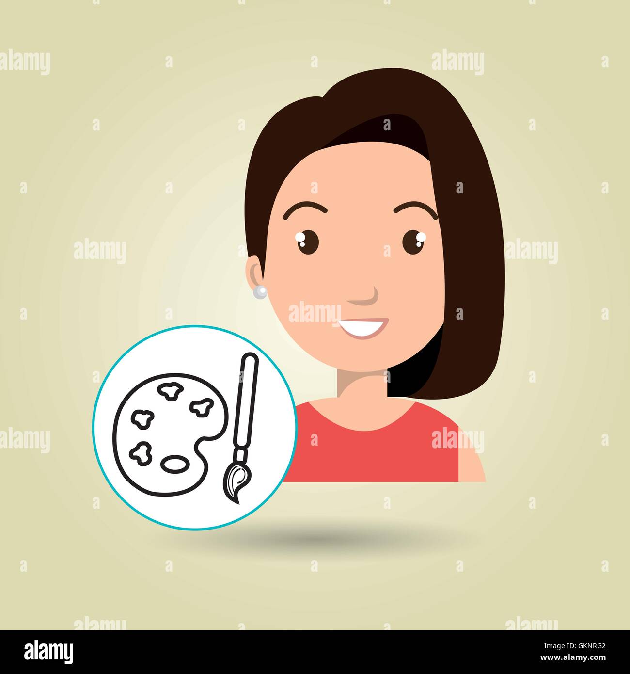 girl young student school Stock Vector Image & Art - Alamy