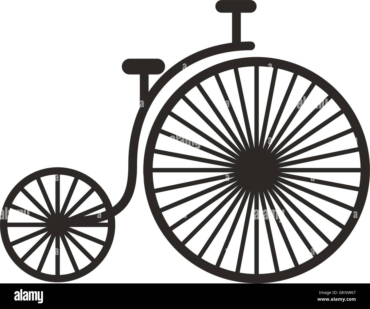 bicycle hipster style isolated icon Stock Vector Image & Art - Alamy