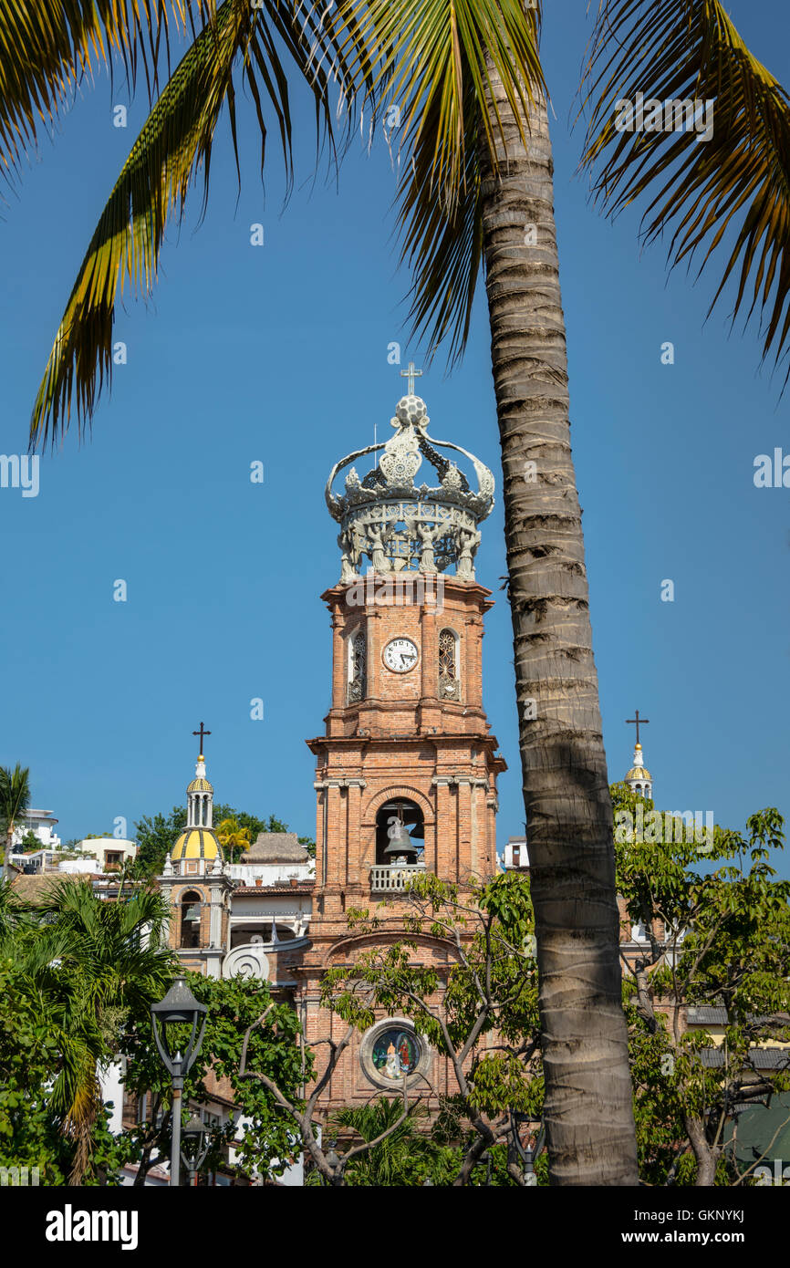 Our Lady of Guadalupe Church, Puerto Vallarta, Jalisco, Mexico. Stock Photo