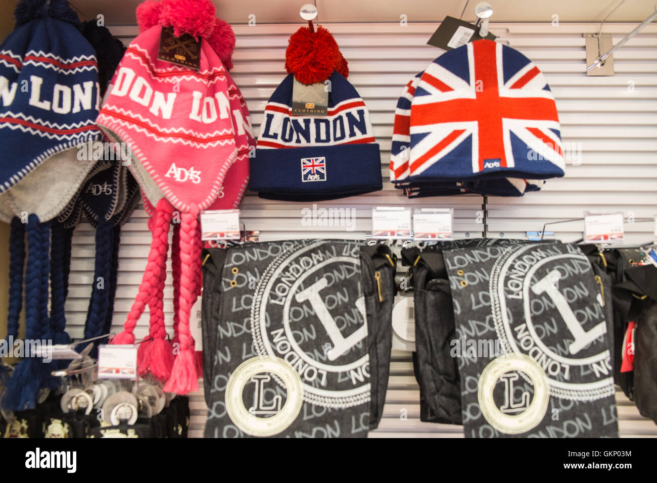 At tourist shop outlet "Glorious Britain" gift shop. Departures