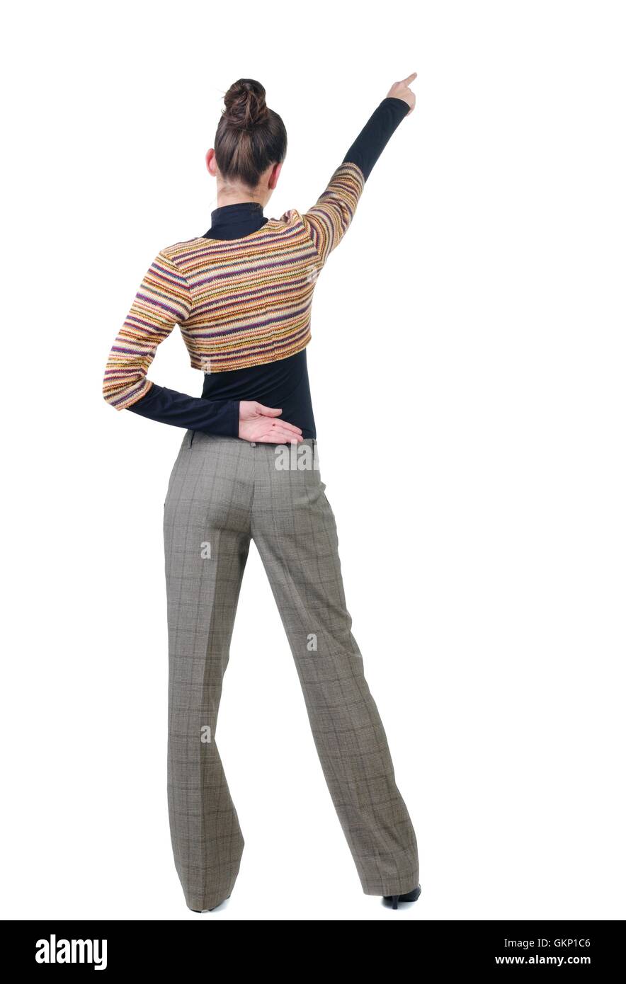 Woman trousers rear view Cut Out Stock Images & Pictures - Alamy