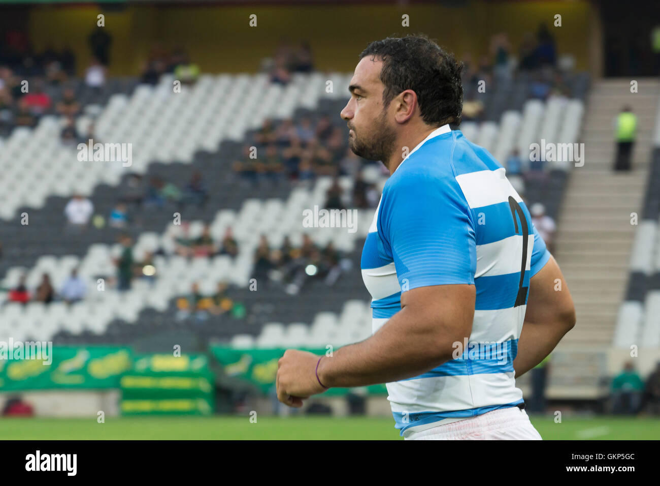 Nelspruit, South Africa. 20 August 2016. The South African National Rugby team in action against the Pumas at Mbombela Stadium. Agustin Creevy 50th Test cap. Stock Photo