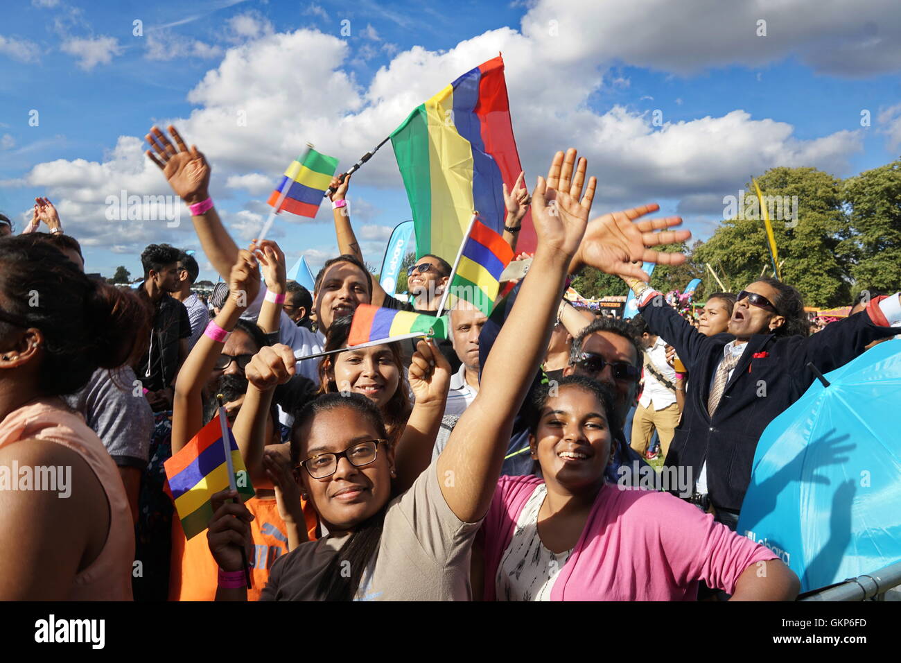 London, UK. 21st Aug, 2016. Thousands attends the Mauritian culture ...