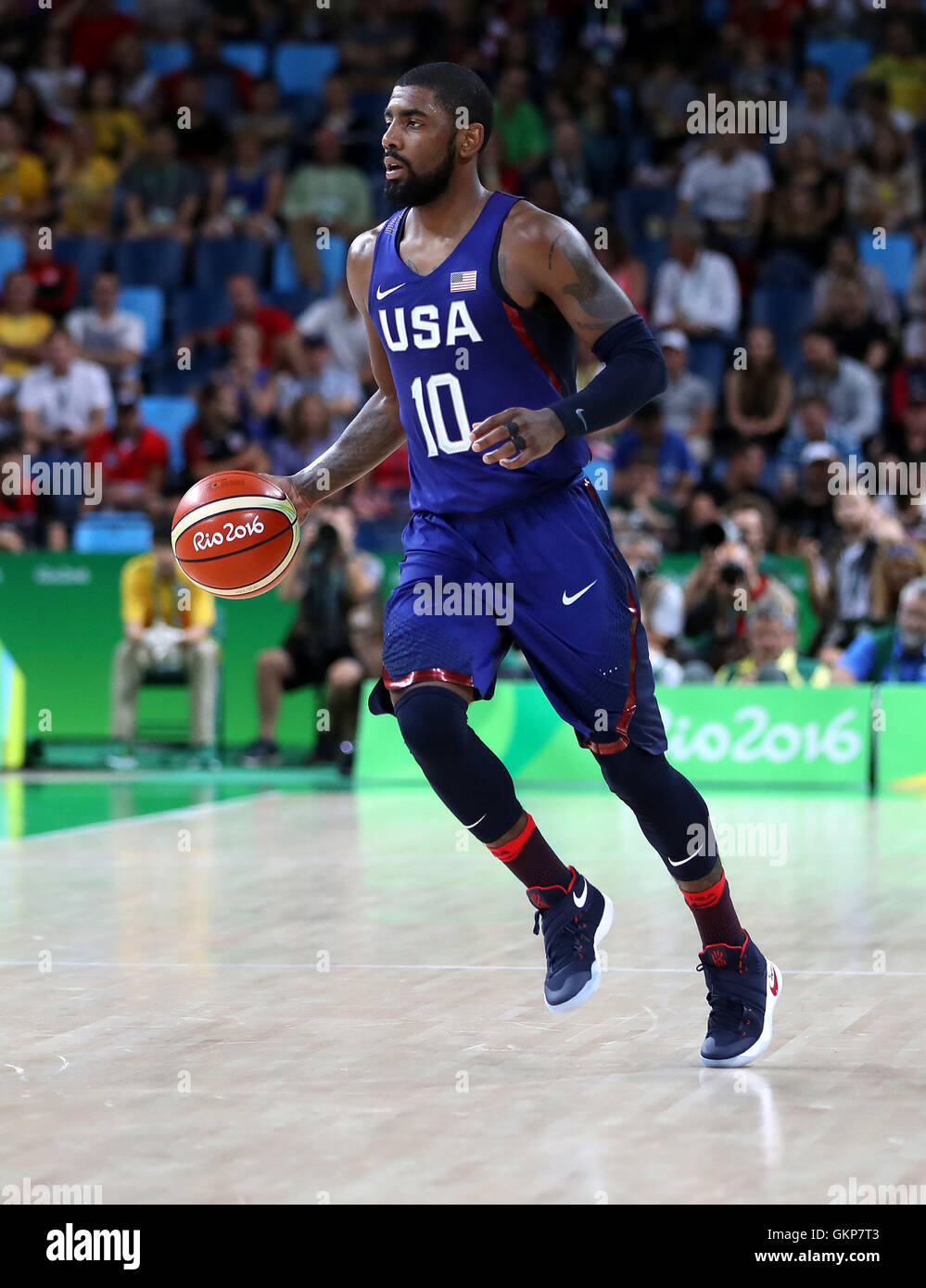 Rio de Janeiro, Brazil. 21st Aug, 2016. RIO 2016 OLYMPICS BASKETBALL -  Kyrie Irving (USA) during the dispute the gold medal between the United  States and Serbia Basketball Rio 2016 Olympics held