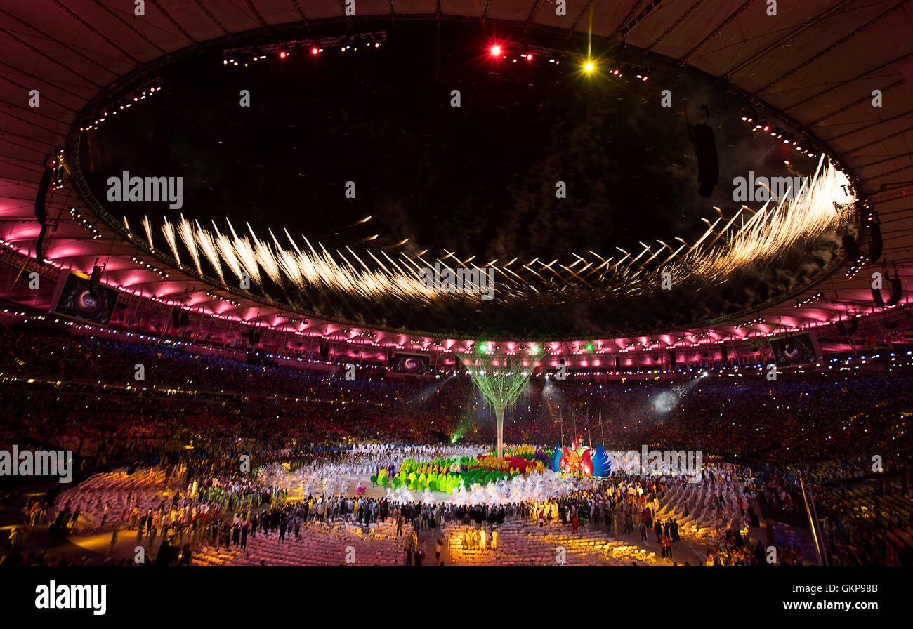 Rio De Janerio Rj Brazil 21st Aug 2016 Olympics Closing Ceremony Stock Photo Alamy