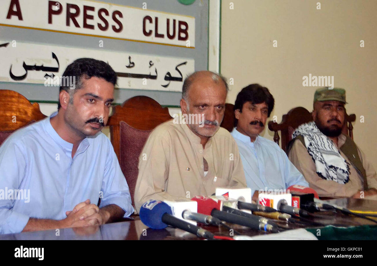 Pakistan Raisani Raisani Tribe leader, Zahur Ahmed Raisani addresses to media persons ...